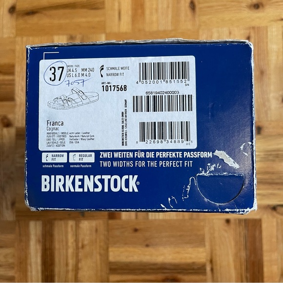 Birkenstock Franca Oiled Leather Tobacco Brown Size 37 - Picture 11 of 12